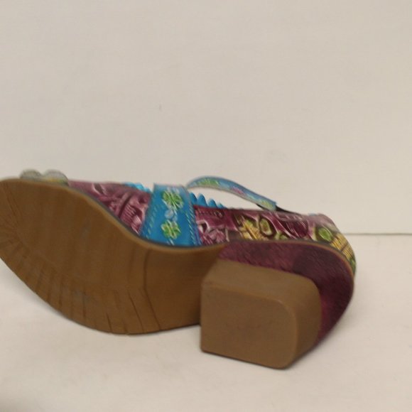 New Socofy Funky Criss Cross Mary Jane Heels Shoes Pump - Picture 7 of 8